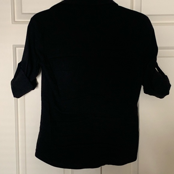 Theory Black Button down shirt - Picture 3 of 5